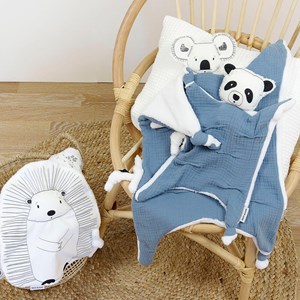 Doudou lange panda orage