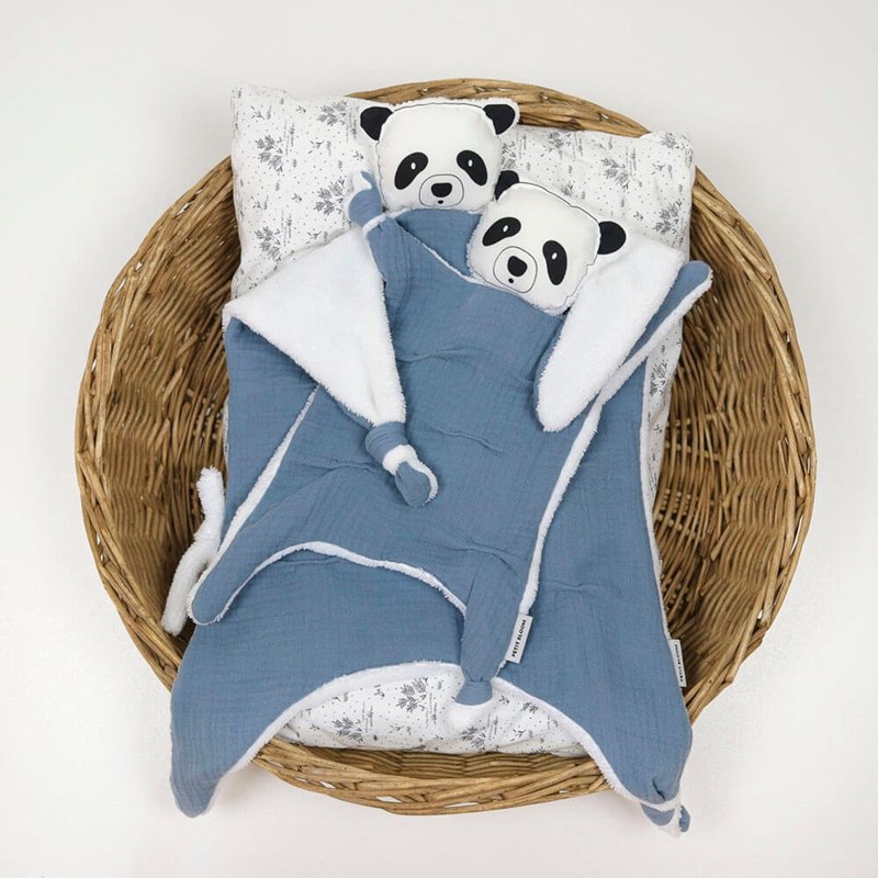 Doudou lange panda orage (Petit Bloom) - Image 3