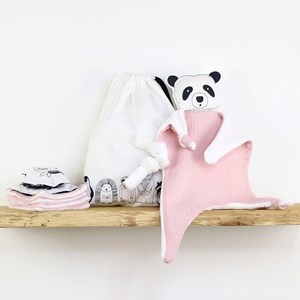 Doudou lange panda pétale