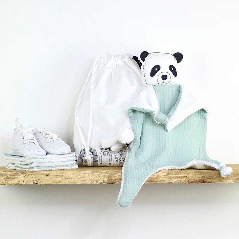 Doudou lange panda sauge (Petit Bloom) - Image 1