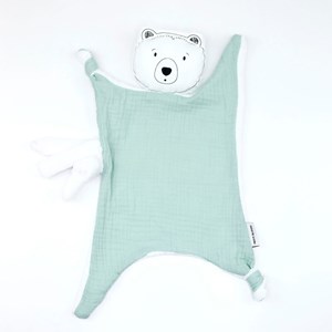 Doudou lange ours brun sauge
