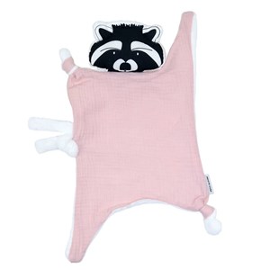 Doudou lange raton laveur pétale