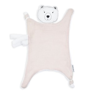 Doudou lange ours brun amande