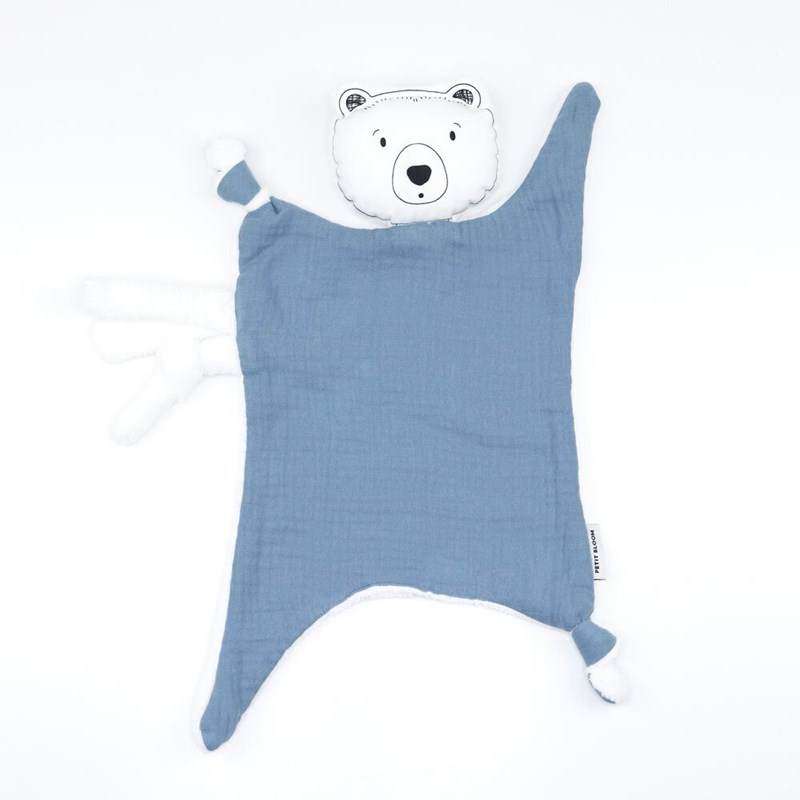 Doudou lange ours brun orage