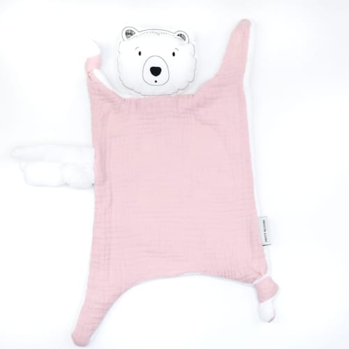 Petit Bloom - Doudou lange ours brun pétale