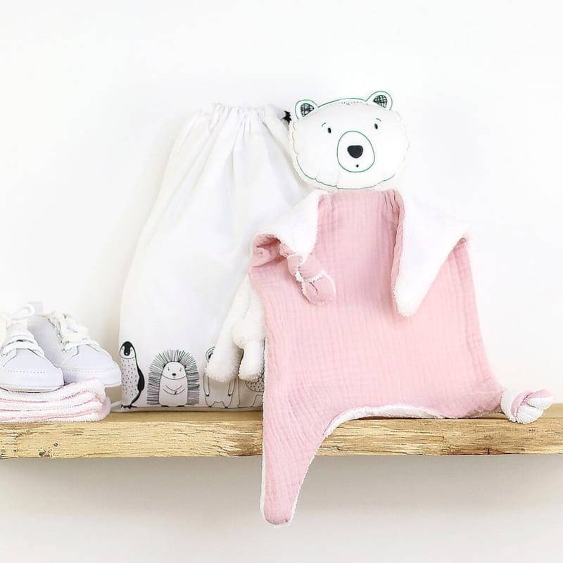 Doudou lange ours brun pétale (Petit Bloom) - Image 1