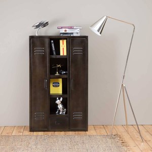 Armoire en métal noir 2 portes locker