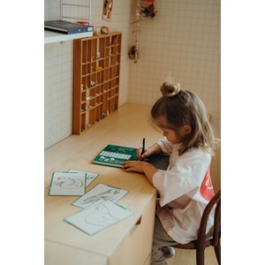 Kidydraw-mini tablette à dessin 30 animaux autour du monde