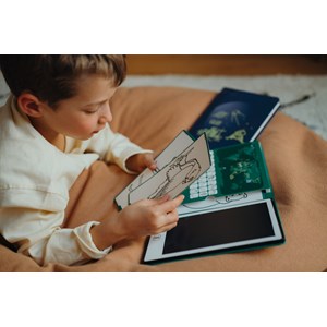 Kidydraw-mini tablette à dessin 30 animaux autour du monde