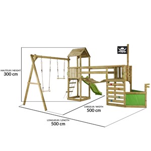 Aire de jeux pirate avec vigie willi