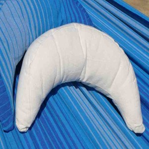 Coussin media luna écru