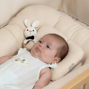 Coussin cale-tête nid d'abeille coton