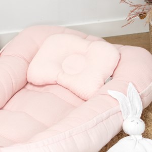 Coussin cale-tête nid d'abeille coton