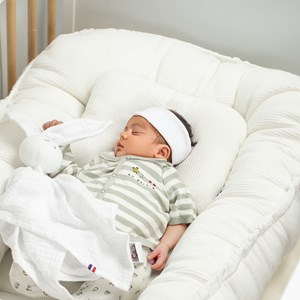 Coussin cale-tête nid d'abeille coton