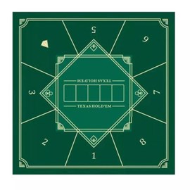 Tapis de poker carré 83x83cm - vert