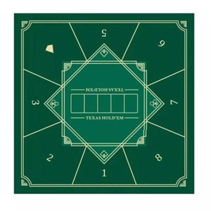 Tapis de poker carré 83x83cm - vert