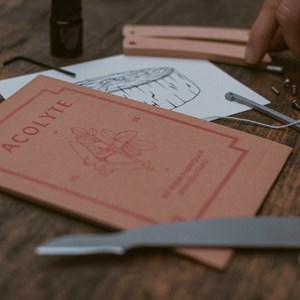 Couteau à faire soi-même + outil (noyer)