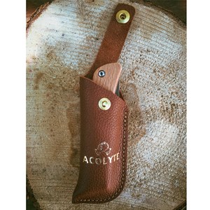 Couteau à faire soi-même + étui (hêtre)