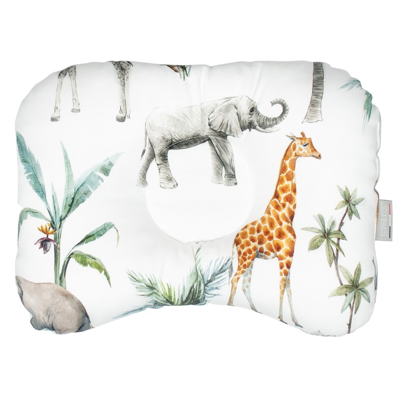 Coussin cale-tête coton safari