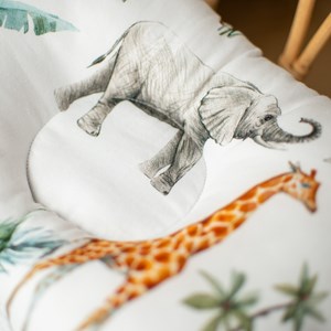 Coussin cale-tête coton safari