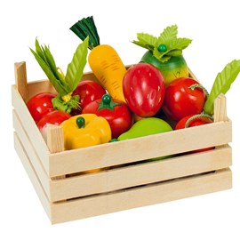 Fruits et légumes en bois goki