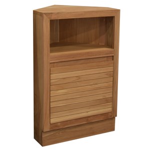 Meuble sdb teck massif 50 cm corner s