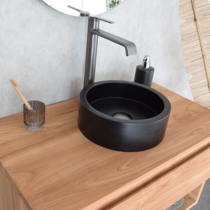 Meuble sdb teck massif 80 cm khartane