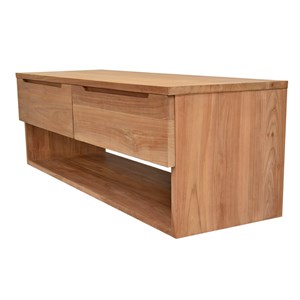 Meuble sdb teck massif 140 cm khartane