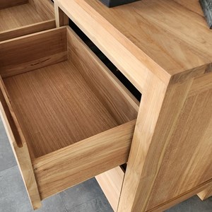 Meuble sdb en teck massif 140 cm varedo