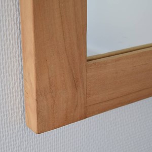 Miroir en teck massif lazy 120 x 70 cm