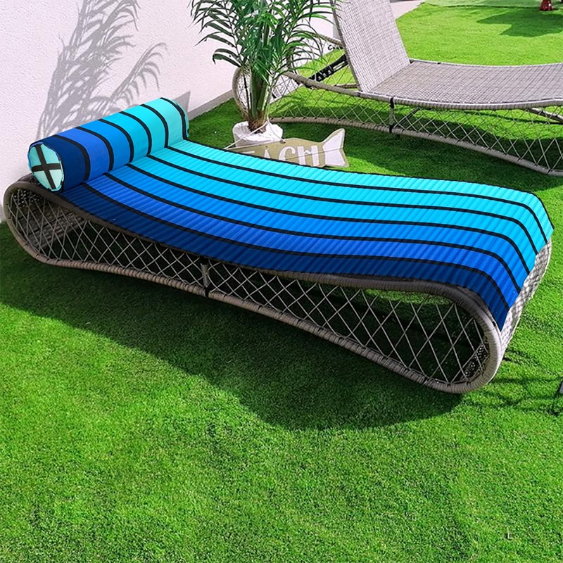 Matelas de plage bleu - happy blue