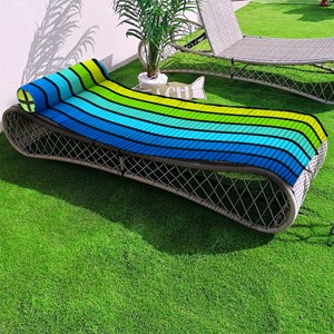 Matelas de plage vert - happy men