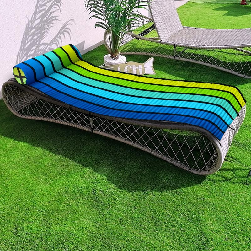 Matelas de plage vert - happy men