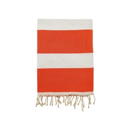 Fouta plate orange - transat orange