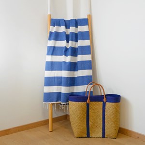 Fouta plate bleu - transat royal
