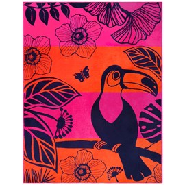 Serviette de plage xl - tropical forest