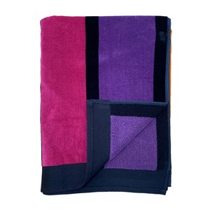 Serviette de plage rose - happy chic