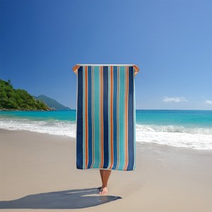 Serviette de plage bleu - zamora