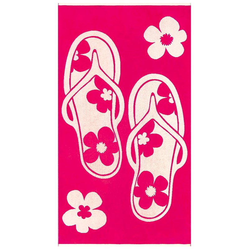 Serviette de plage rose - tunga