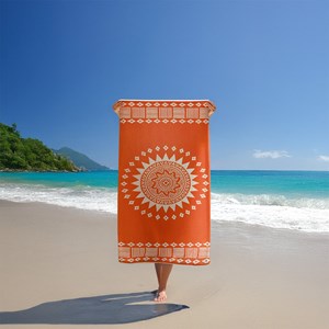 Serviette de plage orange - oranza
