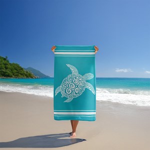Serviette de plage bleu - ushaka