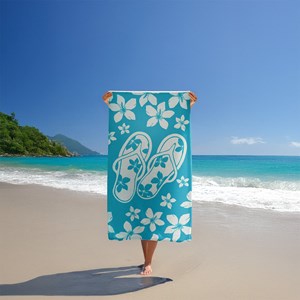 Serviette de plage bleu - milos