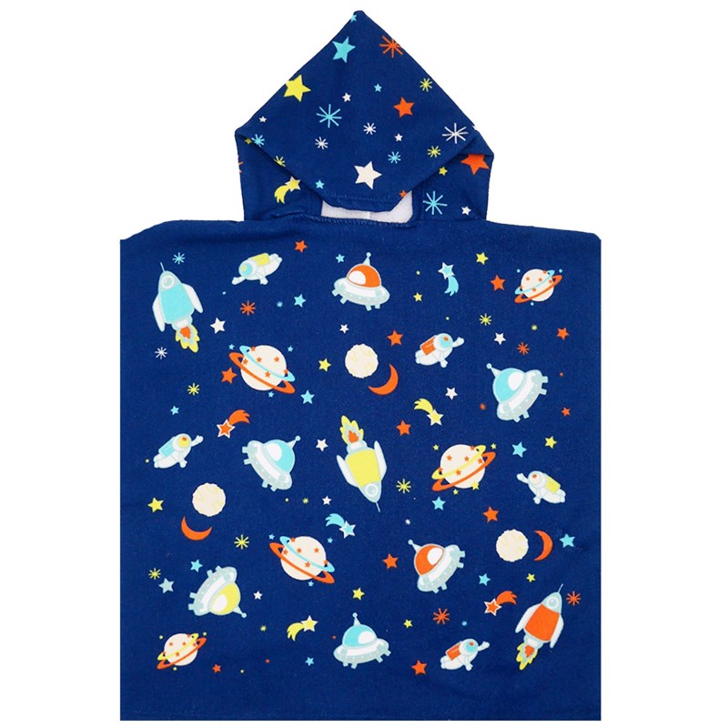 Poncho enfant bleu - poncho galaxy
