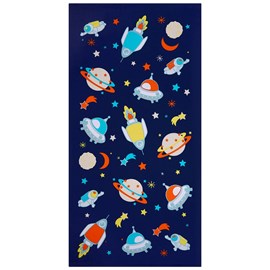 Serviette de plage enfant bleu - galaxy