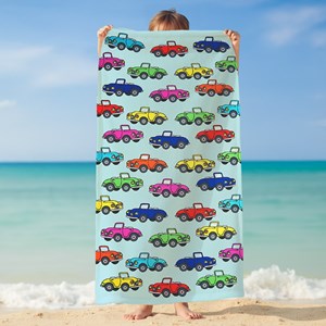 Serviette de plage enfant - cars