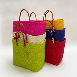 Panier de plage marron - tana gm caramel