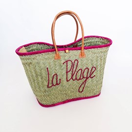 Panier de plage rose - pasika gm fuchsia