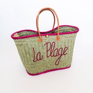 Panier de plage rose - pasika gm fuchsia