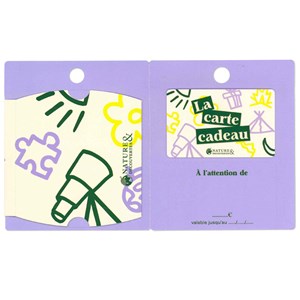 La carte cadeau Nature & Découvertes