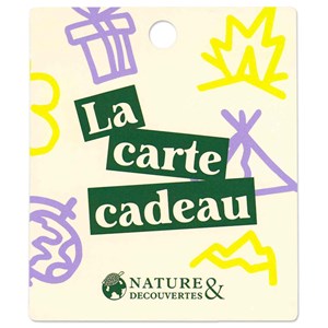 La carte cadeau Nature & Découvertes